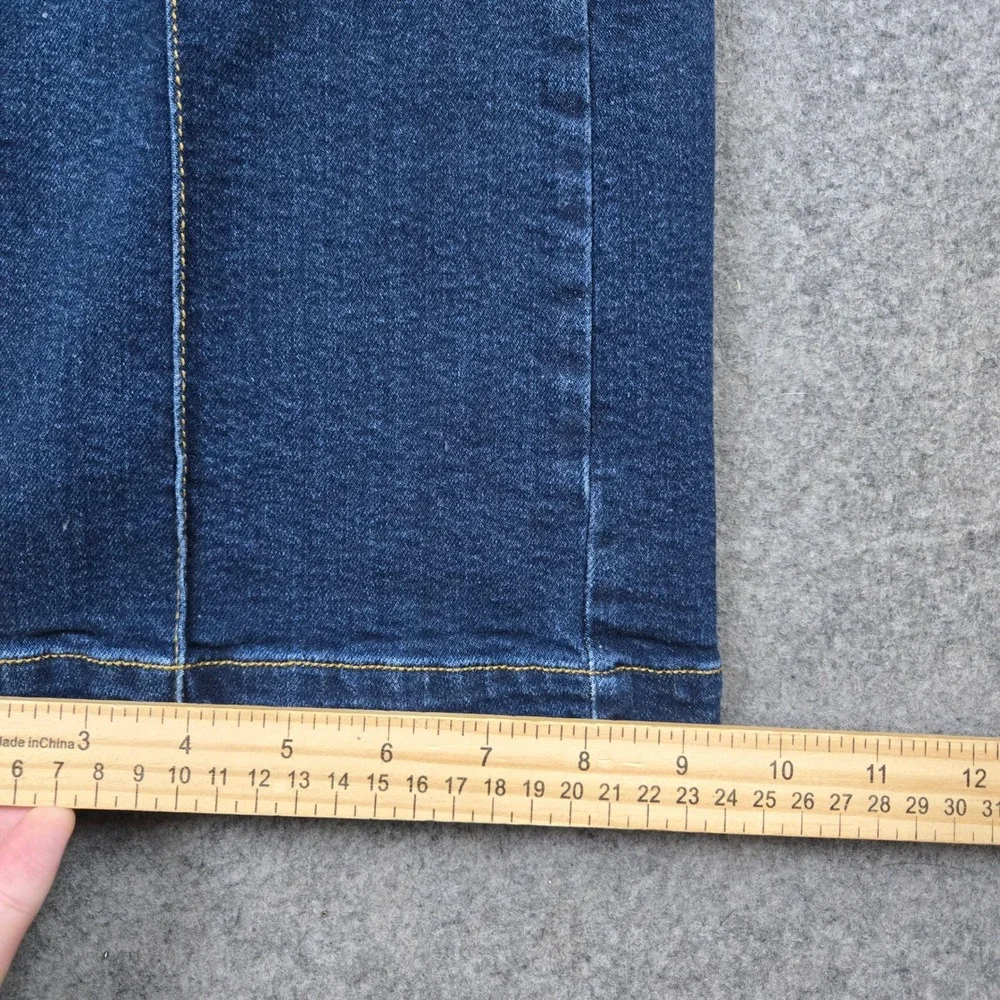 Avec Les Filles Flare Jeans Womens 26 Blue High Rise Front Seam Chic Boho 70s